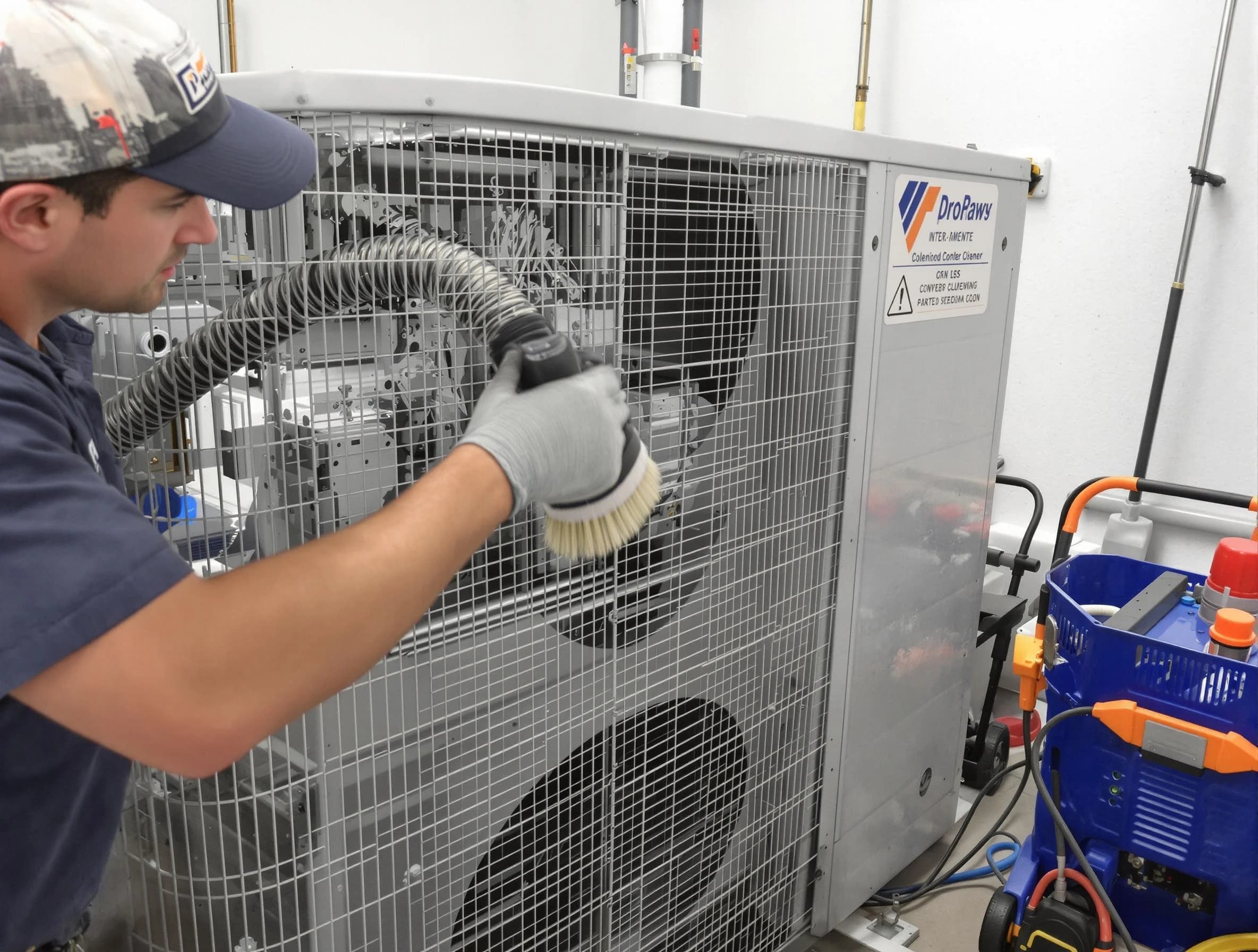Litchfield Park Air Duct Cleaning specialist performing precision AC coil cleaning for improved system performance in Litchfield Park