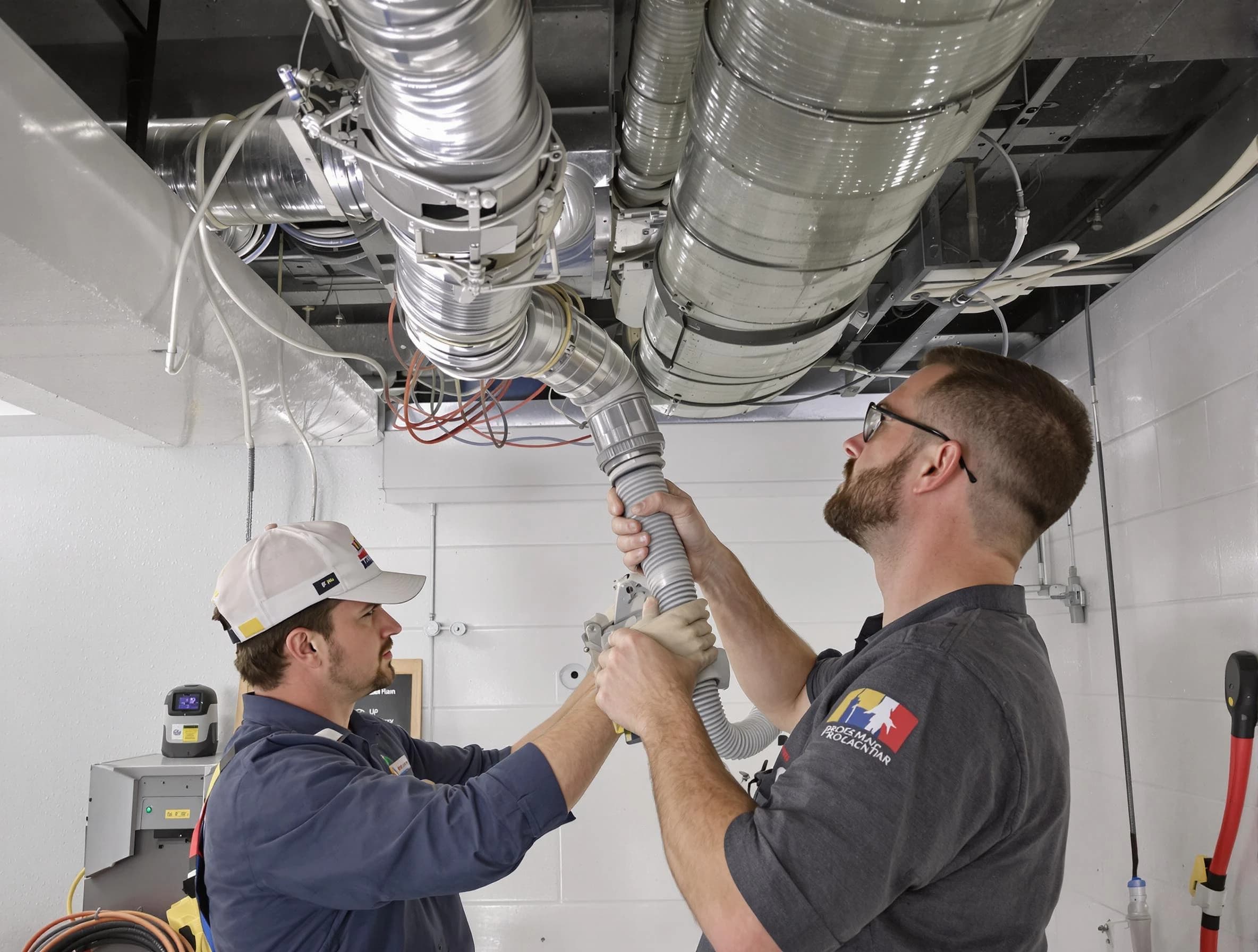 Litchfield Park Air Duct Cleaning technician performing thorough AC duct cleaning in Litchfield Park