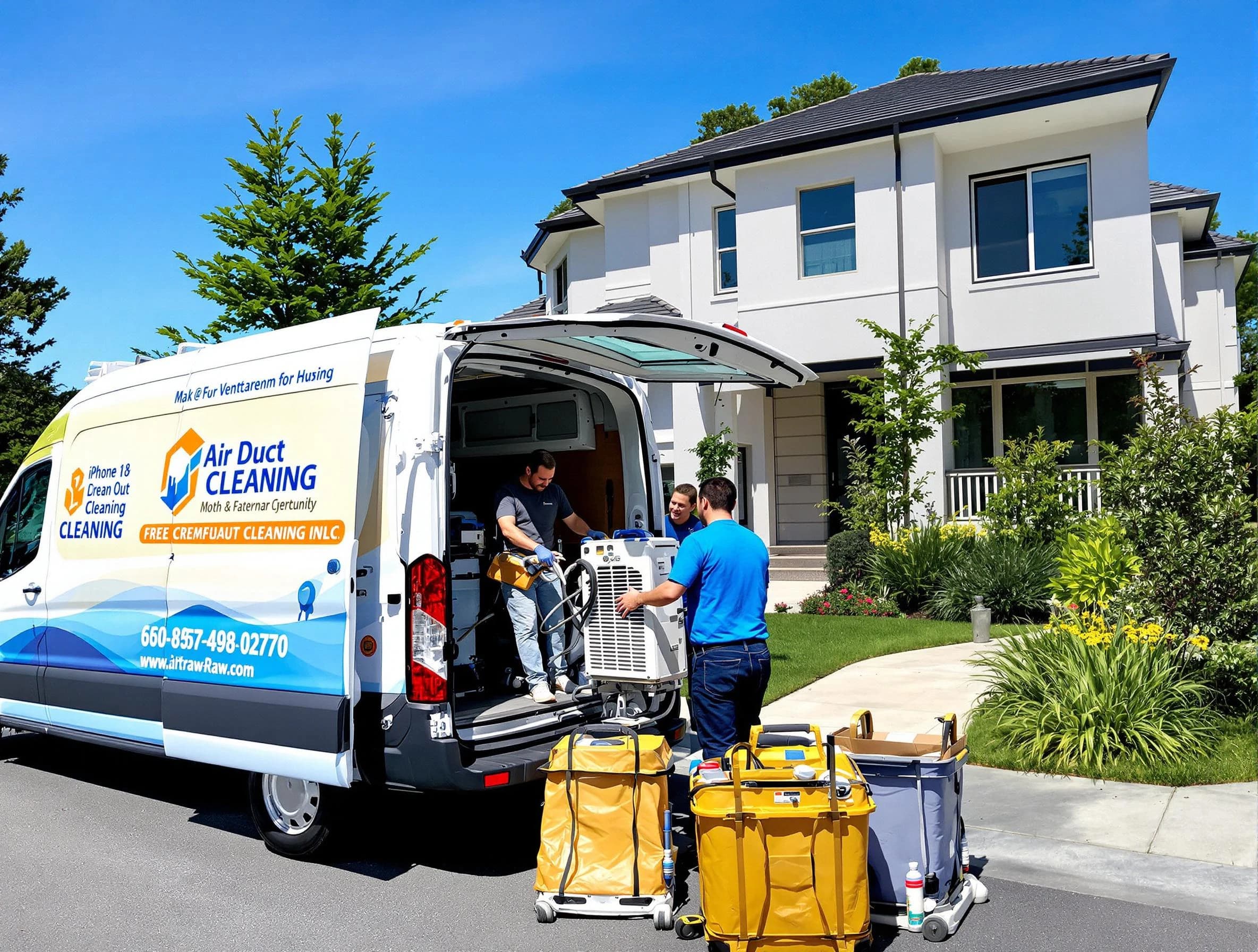 Litchfield Park Air Duct Cleaning technician performing professional air duct cleaning in Litchfield Park