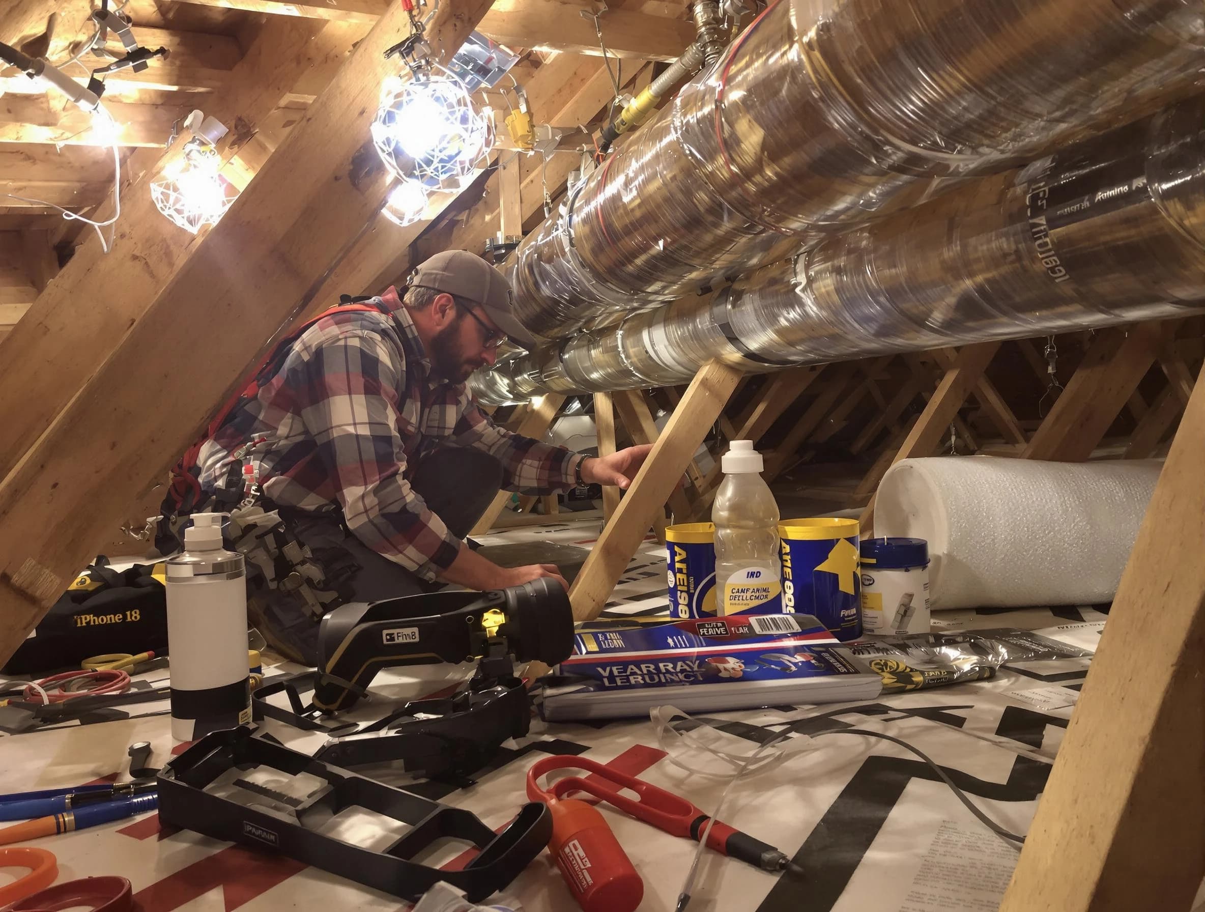Litchfield Park Air Duct Cleaning expert performing precision duct sealing to improve HVAC efficiency in Litchfield Park