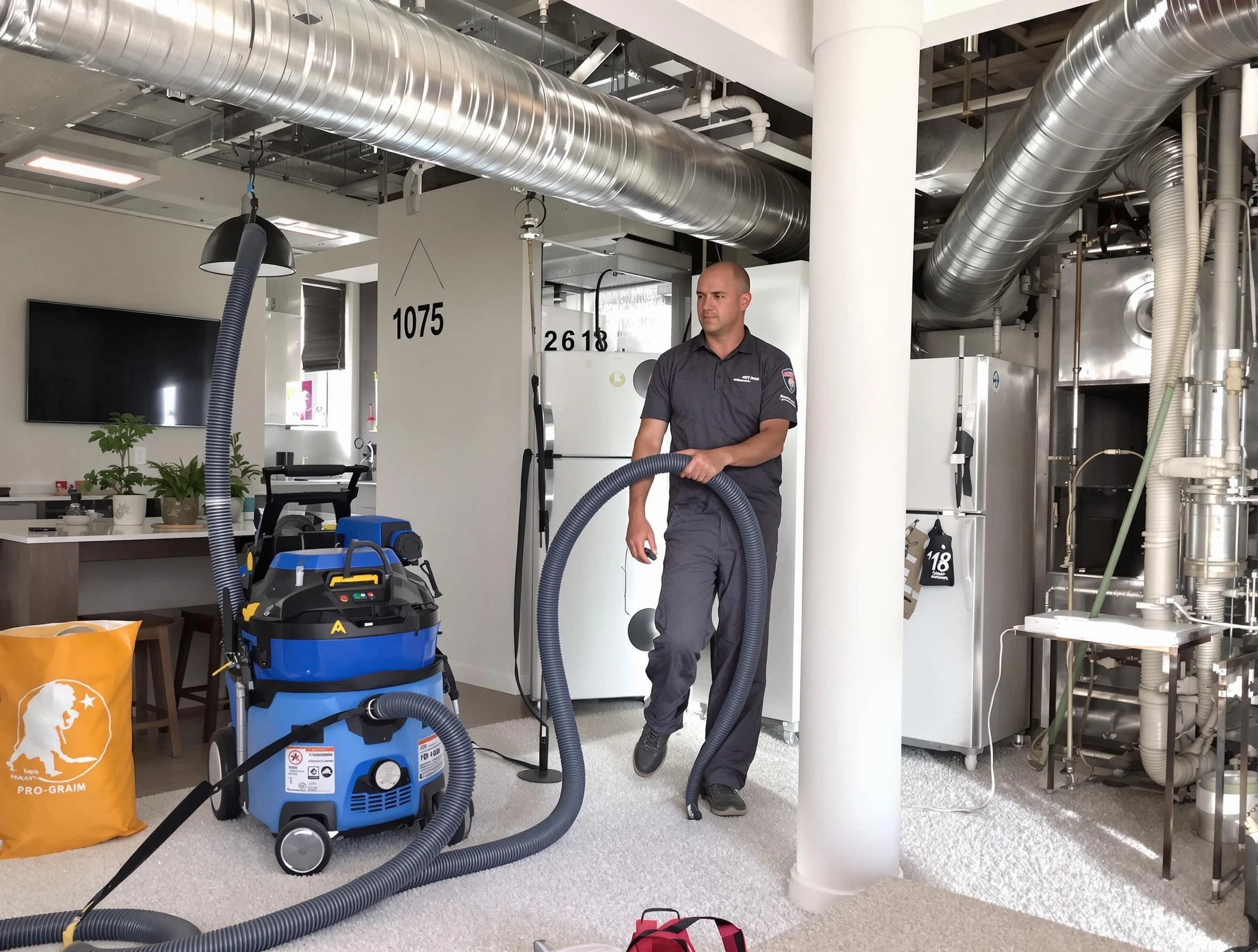 Litchfield Park Air Duct Cleaning expert performing detailed indoor duct cleaning for improved air quality in Litchfield Park
