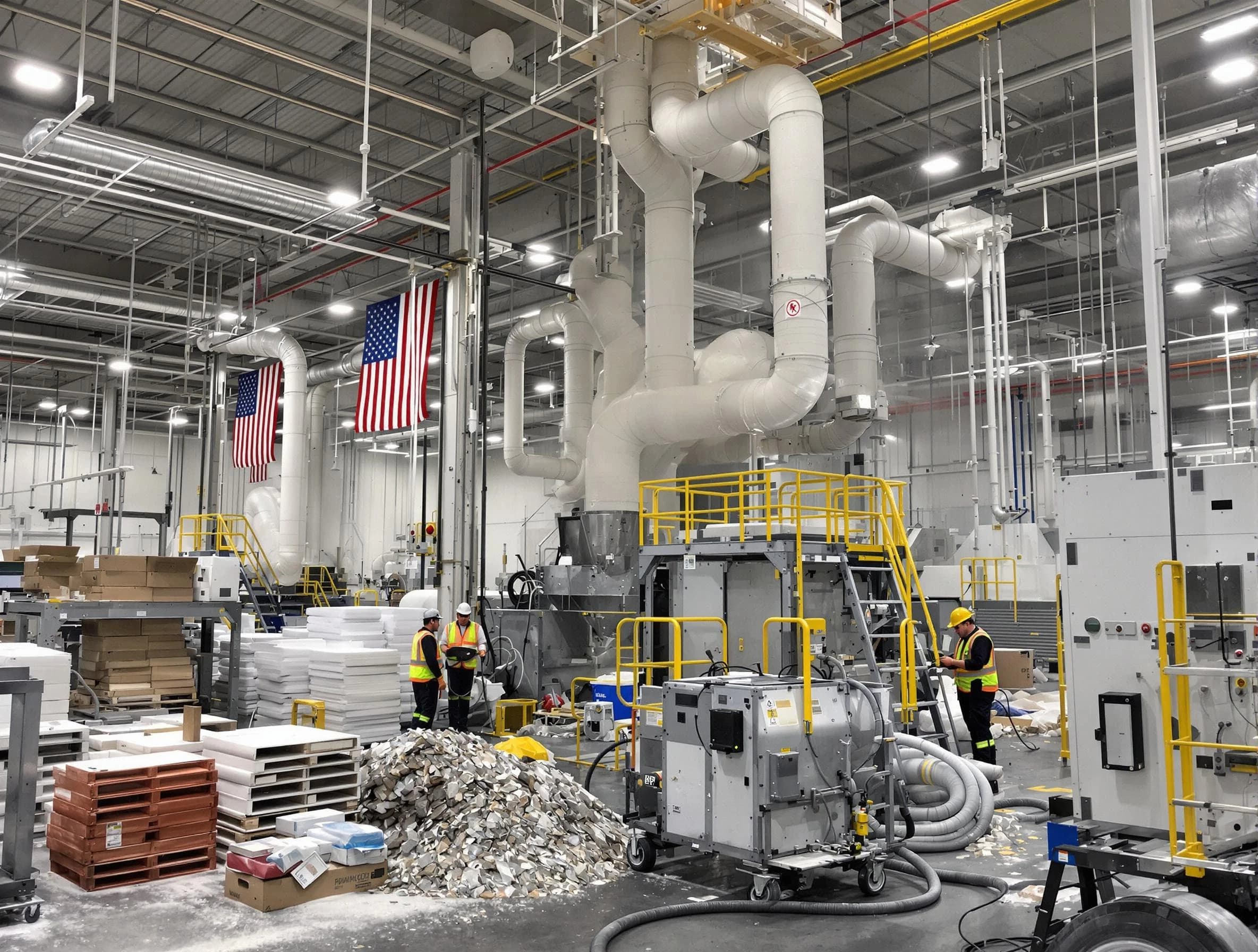 Litchfield Park Air Duct Cleaning team performing large-scale industrial duct cleaning at a commercial facility in Litchfield Park