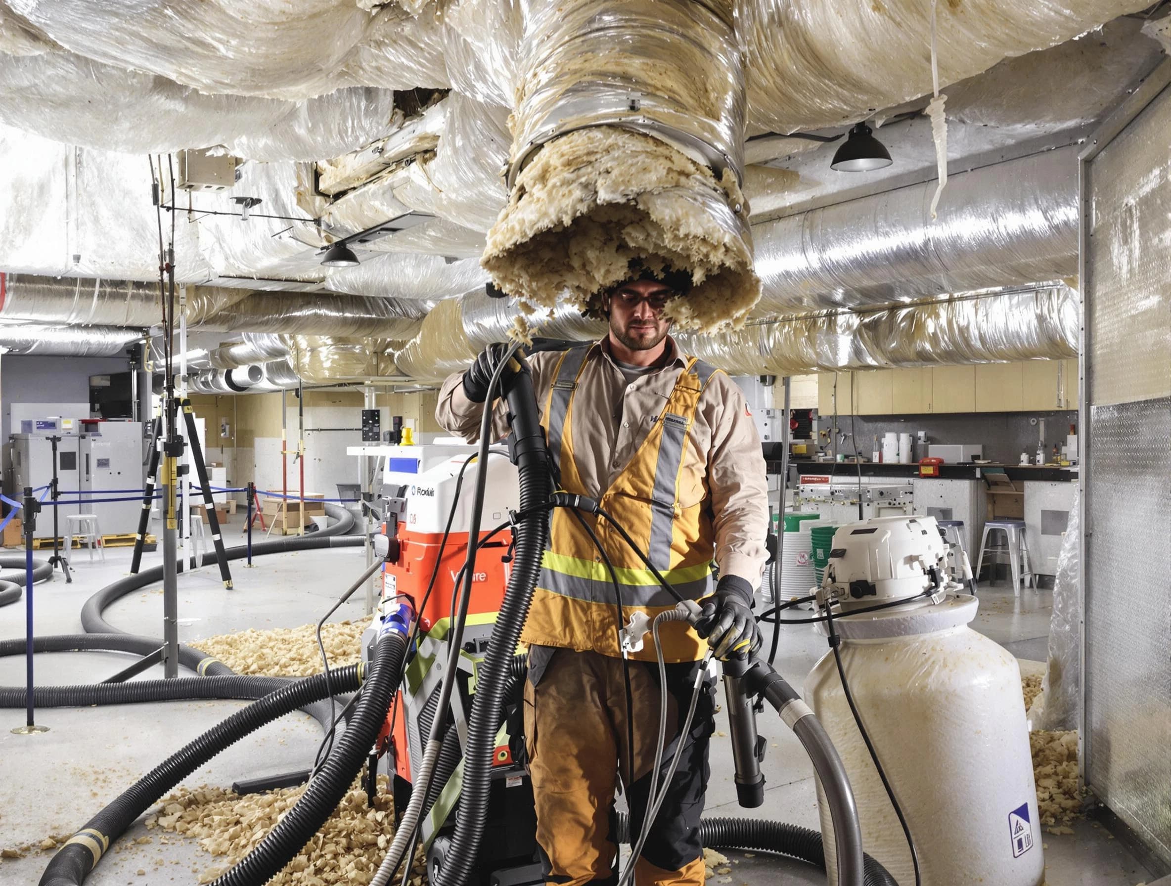 Professional vacuum insulation removal by Litchfield Park Air Duct Cleaning expert in Litchfield Park