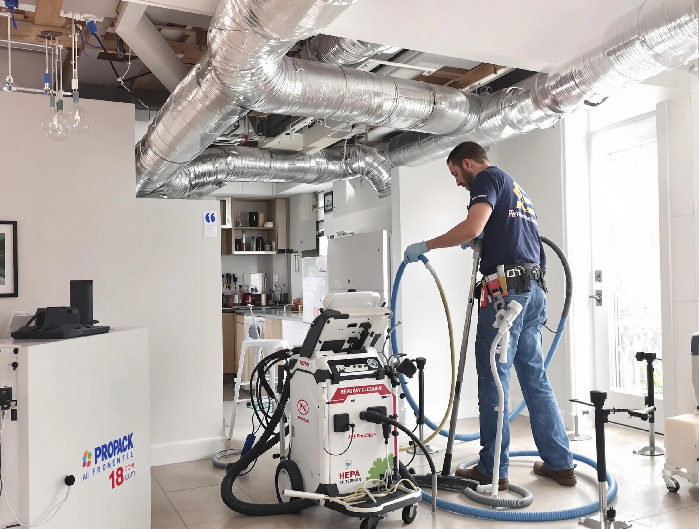 Litchfield Park Air Duct Cleaning technician performing advanced pure duct cleaning with specialized equipment in Litchfield Park